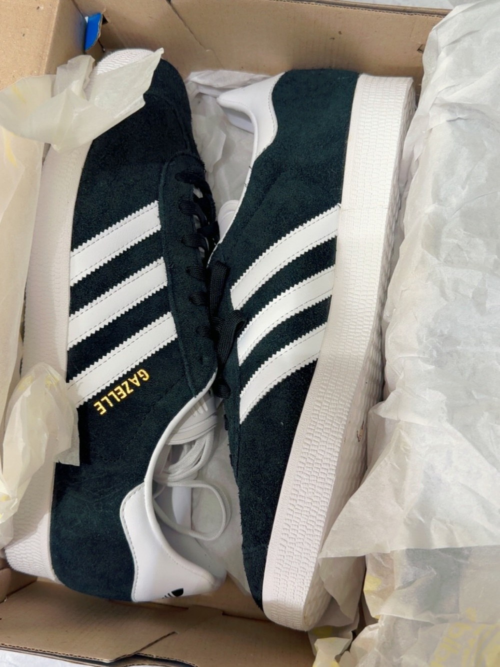 adidas Gazelle Men’s Suede Sneakers - Black/White